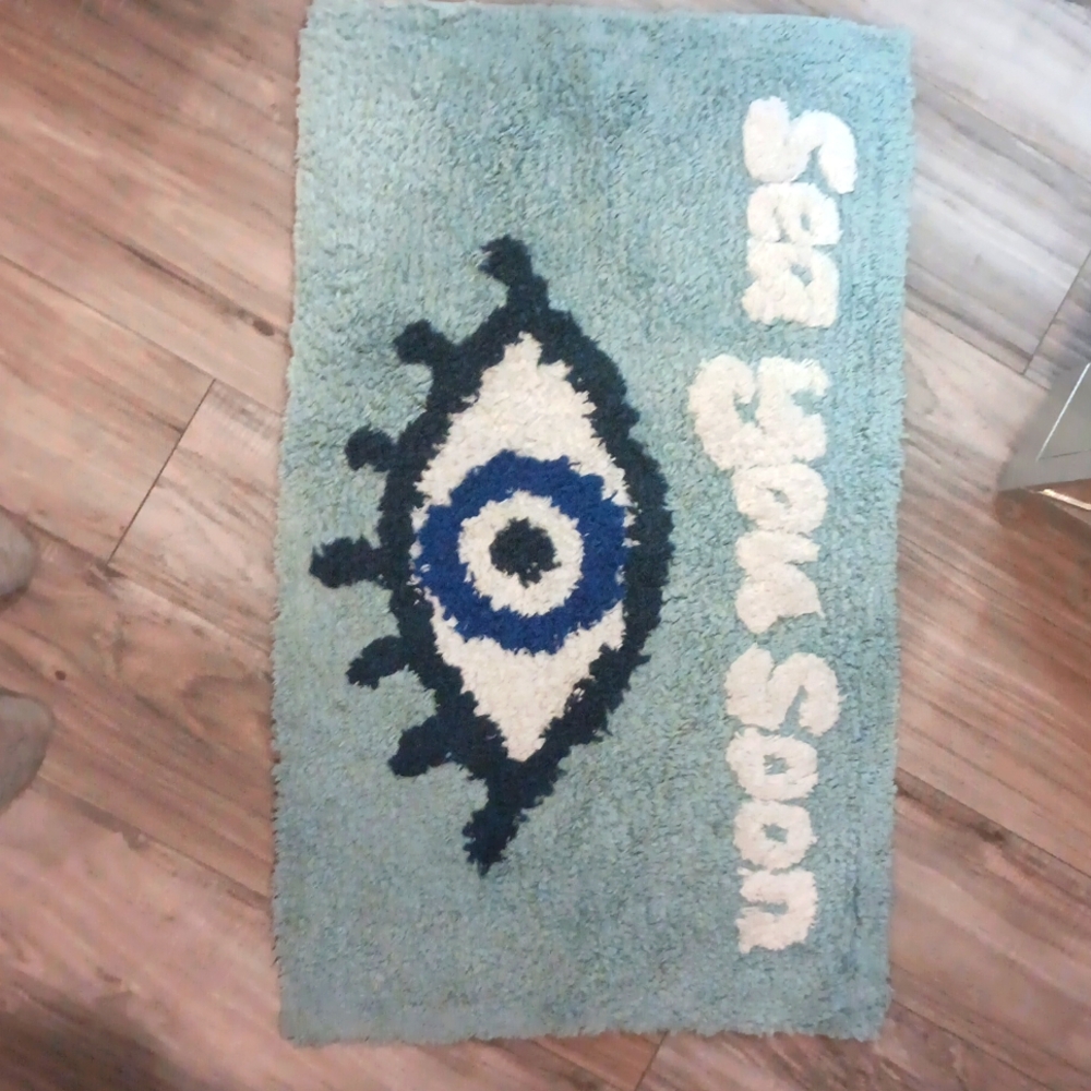 Evil eye small rug